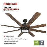 Honeywell Ceiling Fans 50609-01 Xerxes Ceiling Fan with Remote Control, 62â, Espresso Bronze