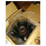 9 ft. Outdoor Market Patio Umbrella with Push Button Tilt and Crank, Dark Green