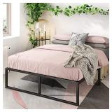 Zinus Lorelai 14 Inch Metal Platform Bed Frame / Steel Slat Support / No Box Spring Needed / Underbed Storage Space / Easy Assembly, Full