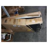 Alpine Industries 40 Gallon Wood Trash Can - Large Indoor Receptacle Enclosure with Drop Hole and Tray Shelf - Great for Restaurants, Cafeterias, Food Courts (Oak)