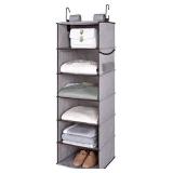 6 Shelf Hanging Closet Organizer Gray - Room Essentialsâ¢
