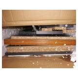 Hodedah Imports Kitchen Island with Spice Rack and Towel Holder