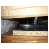 Hodedah Imports Kitchen Island with Spice Rack and Towel Holder