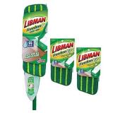 Libman Freedom Kit Spray Mop, Includes 2 Microfiber Refill Pads, Green, White