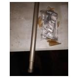 Ivilon Drapery Window Curtain Rod - End Cap Style Design 1 Inch Pole. 48 to 86 Inch Color Black