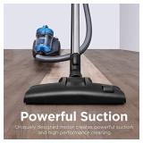 eureka WhirlWind Bagless Canister Vacuum Cleaner, Lightweight Vac for Carpets and Hard Floors, Blue