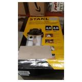 Stanley Wet/Dry Vacuum, 4 Gallon, 4 Horsepower, Stainless Steel Tank