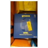 onn. On-Ear Bluetooth Headphones, Blue