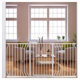 Fairy Baby Extra Wide Baby Gates 67-71.5 Inch, Auto Close Child Safety Gates for Stairway Banister Doorways Hallway,Indoor Safety Child Gates for Kids or Pets
