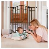 Summer Multi-Use Decorative Extra Tall Walk-Thru Baby Gate, Metal, Bronze Finish - 36 Tall, Fits Openings up to 28.5 to 48 Wide, Baby and Pet Gate for Doorways and Stairways