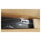 Kate and Laurel Sylvie Modern Circles and Going in Circles Framed Linen Textured Canvas Wall Art by Teju Reval, 2 Piece 18x24 Minimalist Abstract Black