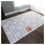 Baby Care Play Mat - Haute Collection (Large, Sea Petals - Grey)