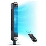 Dreo Tower Fan with Remote, 90Â° Oscillating Bladeless Fan, 42 Inch, Quiet with 6 Speeds, Large LED Display, Touchpad, 12H Timer, Floor Fans for Bedroom Whole Room Home Office