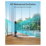 Dreo Tower Fan with Remote, 90Â° Oscillating Bladeless Fan, 42 Inch, Quiet with 6 Speeds, Large LED Display, Touchpad, 12H Timer, Floor Fans for Bedroom Whole Room Home Office