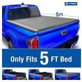 Tyger Auto T1 Soft Roll Up Truck Bed Tonneau Cover Compatible with 2016-2021 Toyota Tacoma (Does Not Fit Trail Special Edition with Storage Boxes) | Fleetside 5