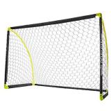 Franklin Sports Portable Soccer Goal - Kids Backyard Soccer Net - 6 x 4 Foot - All-Weather, Durable, Easy Storage - Blackhawk Goal