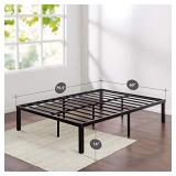 Zinus Luis Quick Lock 16 Inch Metal Platform Bed Frame / Mattress Foundation / No Box Spring Needed, Queen