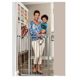 Regalo Easy Step Extra Tall Walk Thru Baby Gate, Bonus Kit, Includes 4-Inch Extension Kit, 4 Pack of Pressure Mount Kit and 4 Pack of Wall Mount Kit, Platinum