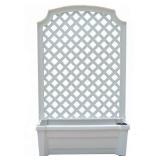 Exaco 1.416 White Calypso Planter with Trellis