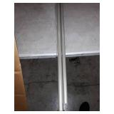 Kenney 1" Weaver Indoor/Outdoor Rust-Resistant Curtain Rod, 72-144", Brushed Nickel