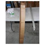 Kenney 1" Weaver Indoor/Outdoor Rust-Resistant Curtain Rod, 72-144", Brushed Nickel