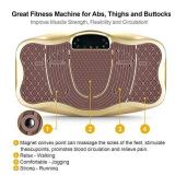 TECHMOO Fitness Vibration Power Plate Platform Whole Body Workout Exercise Machine Home Exercise Equipment W/Remote Control & Bands for Home Fitness Losing Weight Max User Weight 265lbs