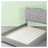 Zinus Annemarie Solid Wood Bed Support Slats / Fabric-Covered / Bunkie Board, Full