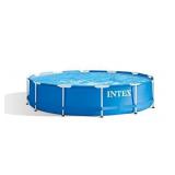 Intex 28211EH 12ft x 30in Metal Frame Above Ground Pool Set with Filter Pump, 12 ft x 30 in, blue