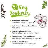 Panasonic Microwave Oven NN-SN966S Stainless Steel Countertop/Built-In with Inverter Technology and Genius Sensor, 2.2 Cubic Foot, 1250W