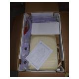 Roundhill Furniture Moniys Wood Moniya Makeup Vanity Table and Stool Set, Purple