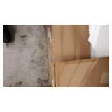 QZFH Invisible Ceiling Fan with Light, Remote Control LED Dimmable lighting Modes, 3 Wind Speeds, Semi Flush Mount 24 inch 40W Low Profile Enclosed Blade Mute Fan Lights for Kitchen, Living Bed Room