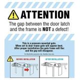 Regalo Easy Step Extra Tall Walk Thru Baby Gate, Includes 4-Inch Extension Kit, 4 Pack of Pressure Mount Kit and 4 Pack Wall Cups and Mounting Kit