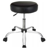 Amazon Basics Multi-Purpose Drafting Spa Bar Stool with Wheels - Black