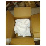 No. 918 Montego Casual Textured Grommet Curtain Panel, 48" x 108", White