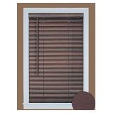 PowerSellerUSA Achim Home Furnishing Cordless GII Luna 2" Slat Mahogany Venetian Window Blinds 31" W x 64" L