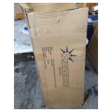 Sunnydaze Cafe Couleur European Chestnut Wooden Folding Bistro Chair - Portable, Compact Side Chair - Indoor or Outdoor Use - Patio, Deck, Balcony, Camping and Spare Seating - Blue