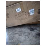 Dorel Asia Hastings Tufted Faux Leather Ottoman, Brown