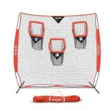 GoSports 6â x 6â Football Training Target Net Improve QB Throwing Accuracy â Includes Foldable Bow Frame and Portable Carry Case