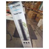 PELONIS Oscillating Tower Fan with Remote Control 40ââ Quiet Stand Up Fan with 3 Speed Settings and 3 Modes 15-Hour Timer LED Display for Bedroom Home Office Use, Black