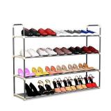 Shoe Rack with 5 Shelves-Five Tiers for 30 Pairs-For Bedroom, Entryway, Hallway, and Closet- Space Saving Storage and Organization by Home-Complete