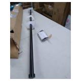 Serena Adjustable 48"-86" Curtain Rod with Cap Finials Serena Adjustable 48"-86" Curtain Rod with Cap Finials