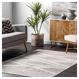 Light Gray Striped Area Rug 4 Light Gray Striped Area Rug 4