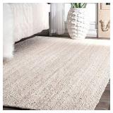nuLOOM Rigo Hand Woven Jute Area Rug, 5 nuLOOM Rigo Hand Woven Jute Area Rug, 5