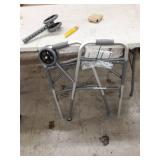 Drive Medical 10210-1 Deluxe Two Button Folding Walker with 5-Inch Wheels $42.59 Drive Medical 10210-1 Deluxe Two Button Folding Walker with 5-Inch Wheels $42.59