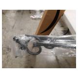 Kenney Scroll Hook Window Curtain Rod, 86 To 120-inch, Black Kenney Scroll Hook Window Curtain Rod, 86 To 120-inch, Black