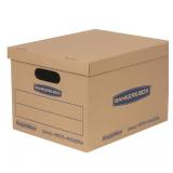 12-in W x 10-in H x 15-in D SmoothMove Classic 5-Pack Small Recycled Cardboard Moving Box with Handle Holes 12-in W x 10-in H x 15-in D SmoothMove Classic 5-Pack Small Recycled Cardboard Moving Box with Handle Holes