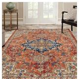 Luxe Weavers Howell Collection Red Oriental 8x10 Area Rug 2527 8 Luxe Weavers Howell Collection Red Oriental 8x10 Area Rug 2527 8