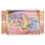 Puzzle Board,Jigsaw Puzzle Table with Drawers for Puzzle Storage,Portable Puzzle Table for Adults Teens 35" x 26" Puzzle Board,Jigsaw Puzzle Table with Drawers for Puzzle Storage,Portable Puzzle Table for Adults Teens 35" x 26"