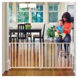 Toddleroo by North States Natural Wood Extra Wide Swing Baby Gate, 60"- 103" Toddleroo by North States Natural Wood Extra Wide Swing Baby Gate, 60"- 103"
