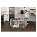 Regalo Versatile Play Space 192-Inch Plastic Super Wide Portable Baby Gate and Play Yard, 4-In-1, Bonus Kit, Indoor and Outdoor Play Space, Cool Gray Regalo Versatile Play Space 192-Inch Plastic Super Wide Portable Baby Gate and Play Yard, 4-In-1, Bonus Kit, Indoor and Outdoor Play Space, Cool Gray